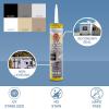 imageDicor 501LSW1 HAPSFree SelfLeveling Lap Sealant for horizontal surfaces  103 Oz White Secure Ideal for RV Roofing Maintenance Repair Appliance ApplicationBlack