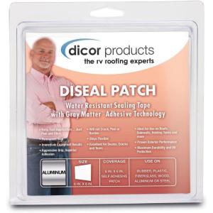 imageDicor 533RM6 EPDM Roof Patch  6quot x 25  SelfAdhesive and Easy to InstallDiseal Patch Silver