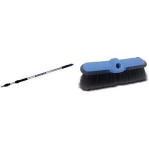 imageDicor CP3MP Telescopic Cleaning Brush Pole with CPMB10R Medium Brush for Exterior RV Rood Cleaning and Maintenance