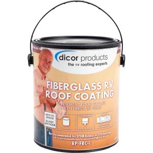 imageDicor RPMRRIPQ Metal Roof Rust Inhibitive Primer  Arctic White 1 QuartWhite Fiberglass RV Roof Coating