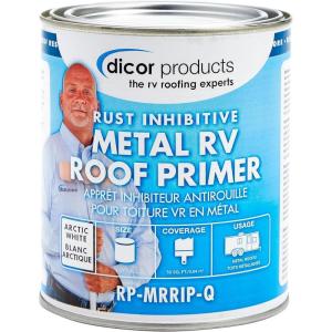 imageDicor RPMRRIPQ Metal Roof Rust Inhibitive Primer  Arctic White 1 QuartWhite Metal Roof Rust Inhibitive Primer
