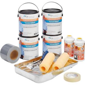 imageDicor RPRRK30 RV Roof Renew Kit  EPDM Rubber Roof Coating System